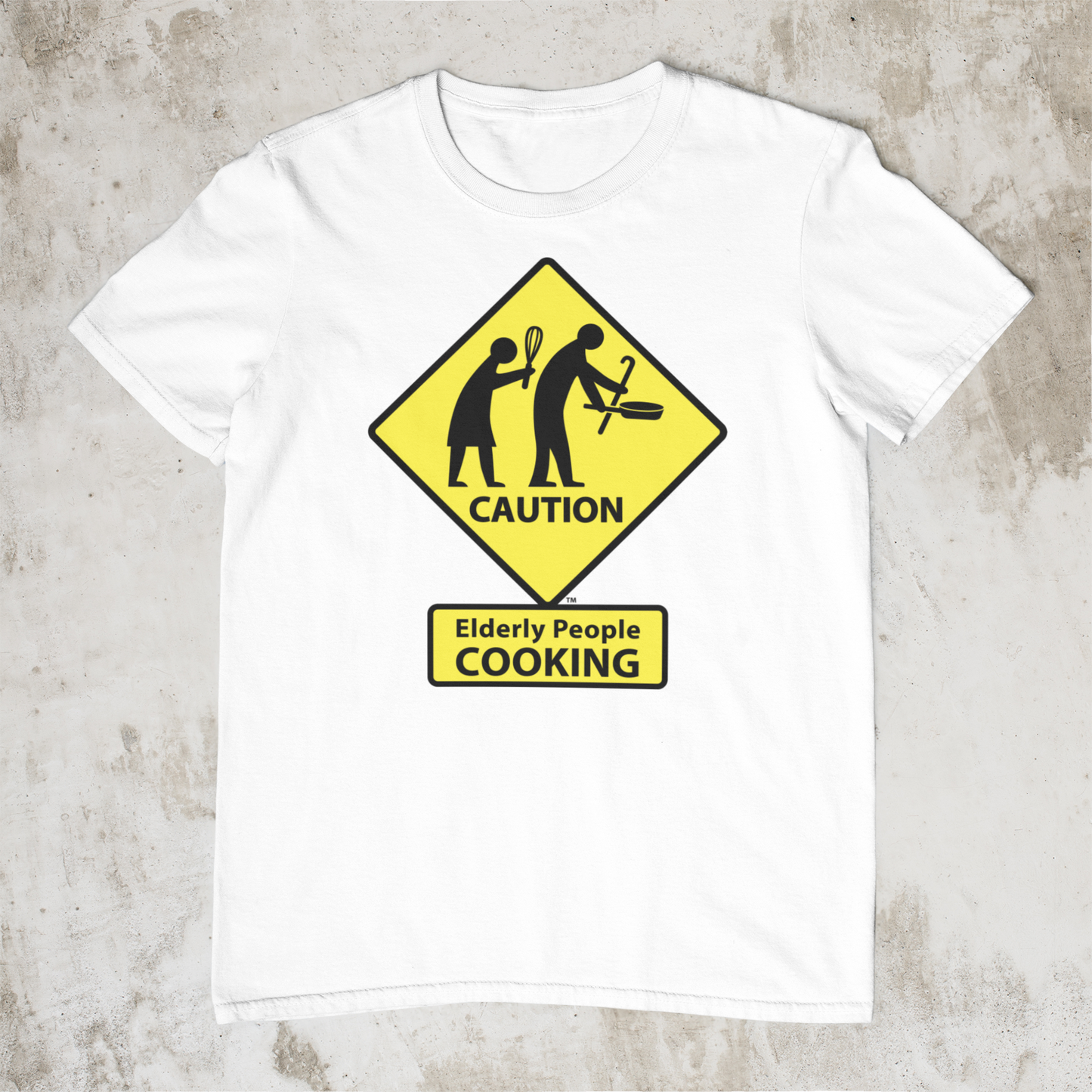 Caution: Elderly People COOKING T-shirt